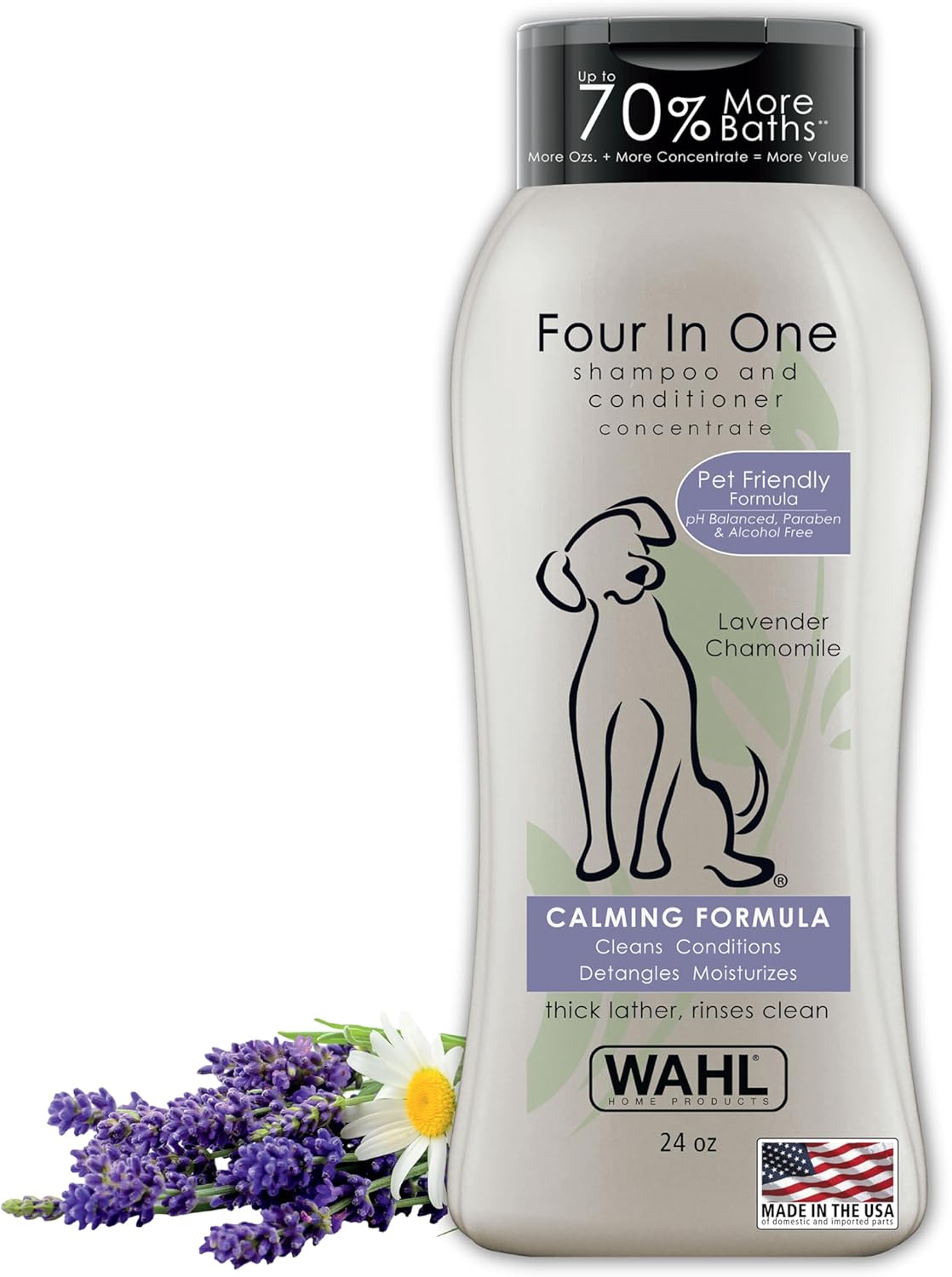 Wahl USA 4-in-1 Calming Pet Shampoo