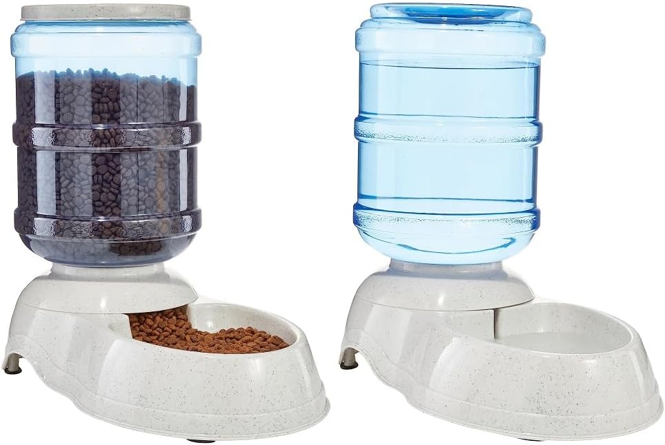 Amazon Basics Automatic Dog Water Dispenser Gravity Feeder