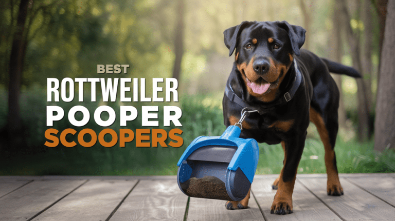 Best Rottweiler Pooper Scoopers - Top rated waste cleanup tools tested for large breed dogs like Rottweilers featuring premium construction and ergonomic designs